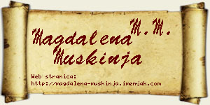 Magdalena Muškinja vizit kartica
